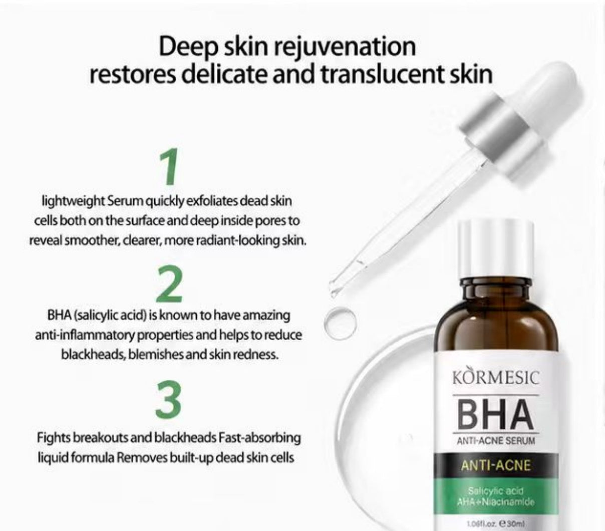2% Salicylic Acid Liquid Exfoliant: Targets Acne, Clogged Pores, and Blackheads with Fast Anti-Inflammatory Action.