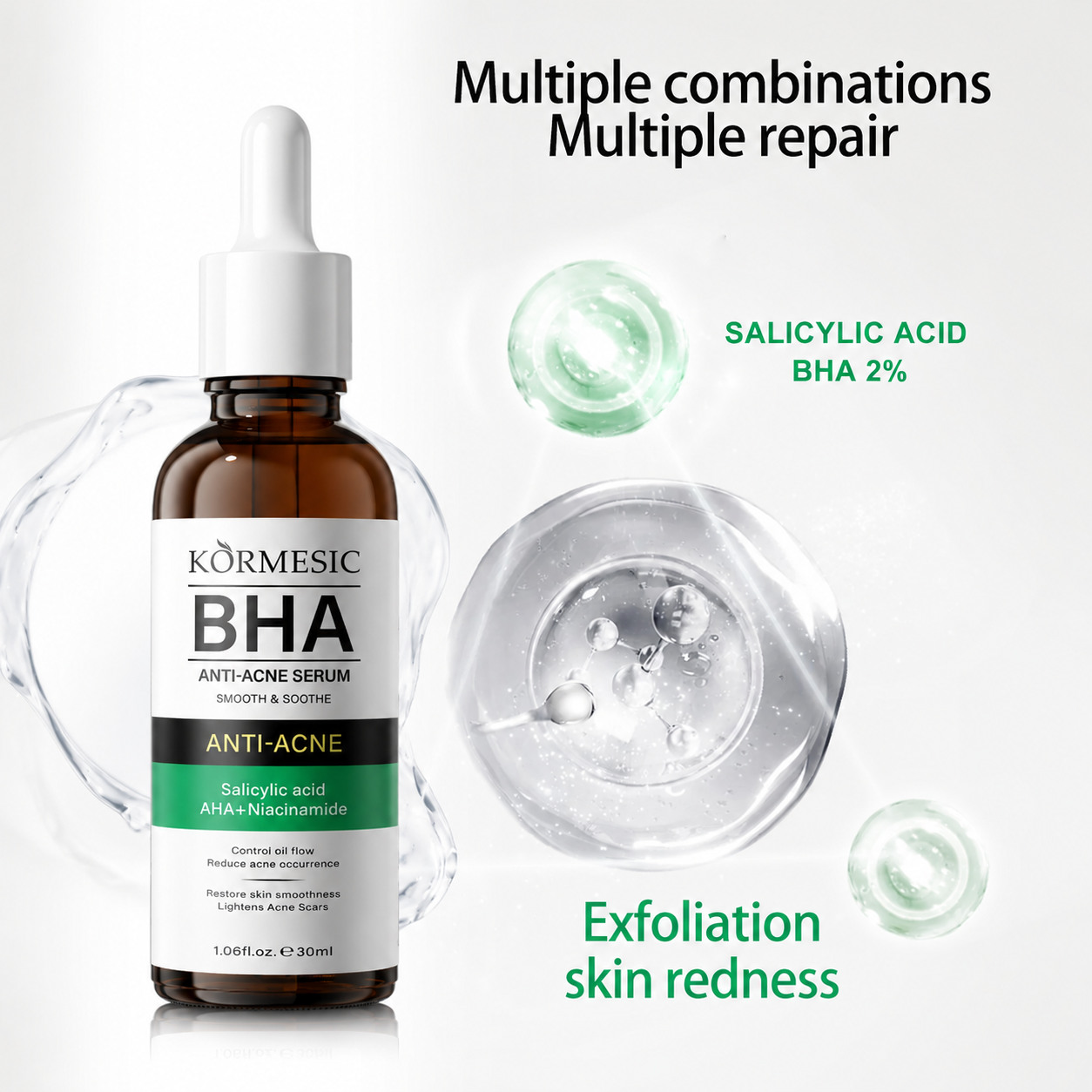 2% Salicylic Acid Liquid Exfoliant: Targets Acne, Clogged Pores, and Blackheads with Fast Anti-Inflammatory Action.