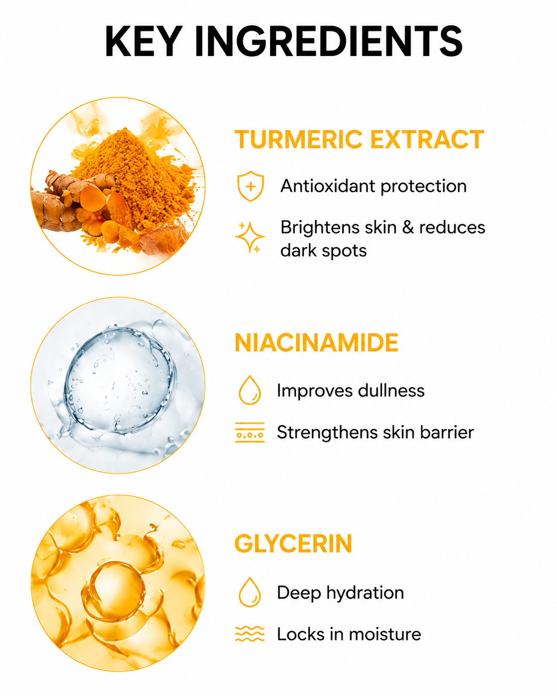 GoldenGlowTurmeric Brightening Serum